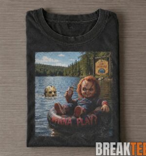 Chucky Fishing Wanna Play Tee