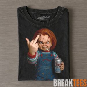 Chucky Vintage Horror Movie Graphic Middle Finger Tee