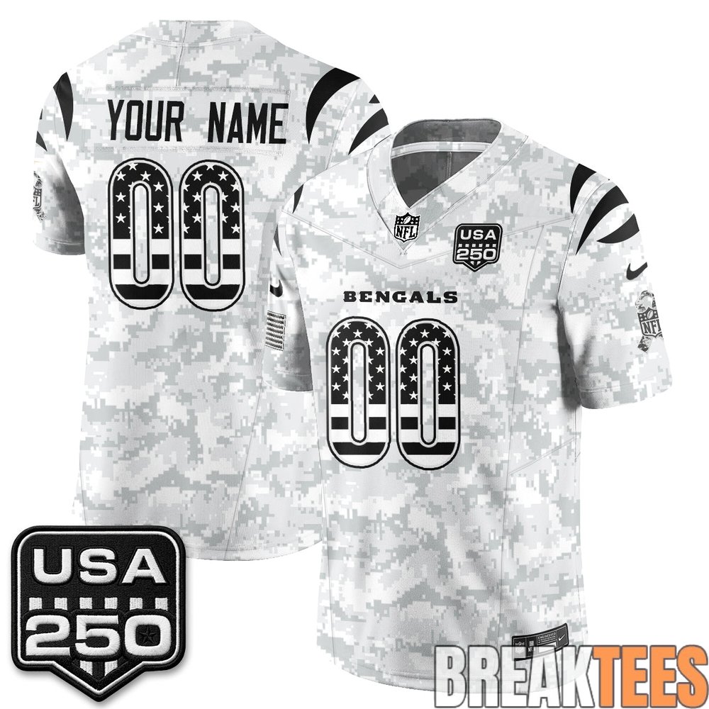 Cincinnati Bengals 2026 Salute to Service Custom Football Jersey – Stitched Cincinnati Bengals 2026 Salute to Service Custom Football Jersey – Stitched