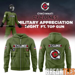 Cincinnati Cyclones Military Appreciation Night x Top Gun 2026 Hoodie