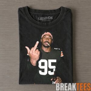 Cleveland Browns Myles Garrett Middle Finger Tee