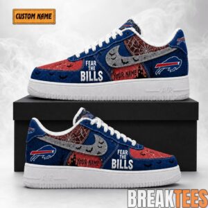 Buffalo Bills Fear The Bills Halloween Custom AF1 Shoes