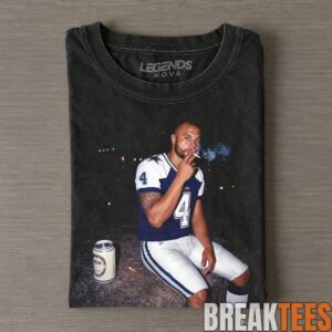 Dallas Cowboys Dak Prescott Smoking on the Bench Tee