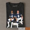 Dallas Cowboys Dak Prescott & CeeDee Lamb Smoking & Drinking Tee