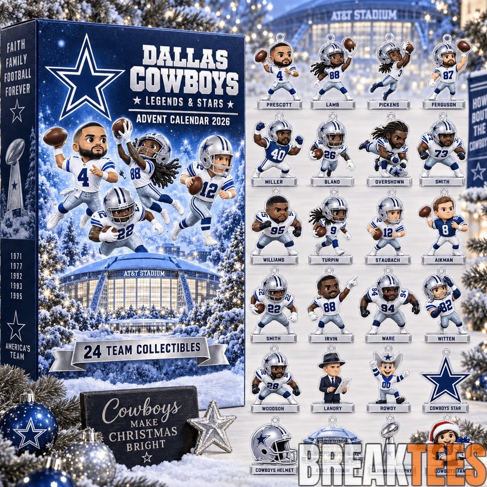 Dallas Cowboys Legends And Stars Advent Calendar 2026 – 24 Team Collectibles Dallas Cowboys Legends And Stars Advent Calendar 2026 – 24 Team Collectibles