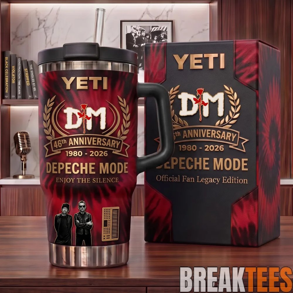 Depeche Mode 46th Anniversary 1980-2026 Fan Legacy Edition 40oz Tumbler Depeche Mode 46th Anniversary 1980-2026 Fan Legacy Edition 40oz Tumbler