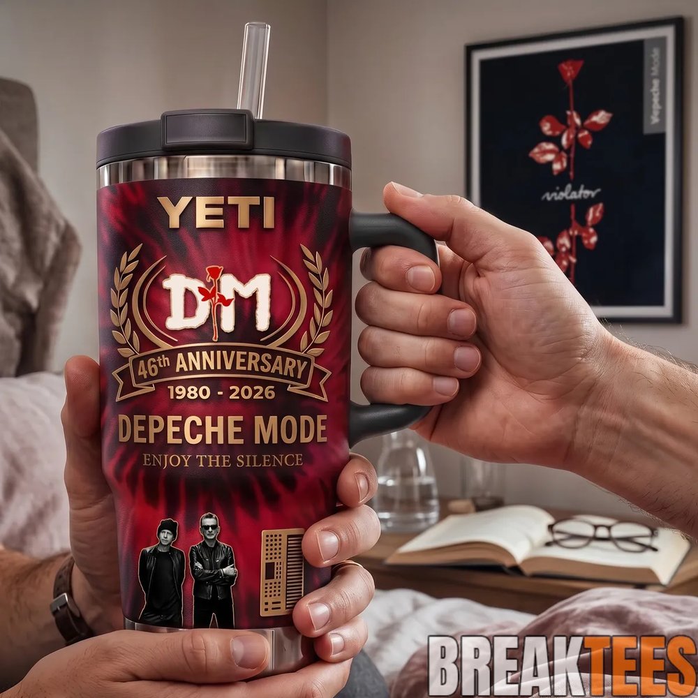 Depeche Mode 46th Anniversary 1980-2026 Fan Legacy Edition 40oz Tumbler Depeche Mode 46th Anniversary 1980-2026 Fan Legacy Edition 40oz Tumbler