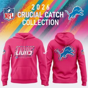 Detroit Lions 2026 Crucial Catch Colon Cancer Limited Edition Hoodie