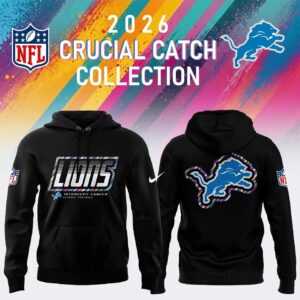 Detroit Lions 2026 Crucial Catch Colon Cancer Limited Edition Hoodie 1