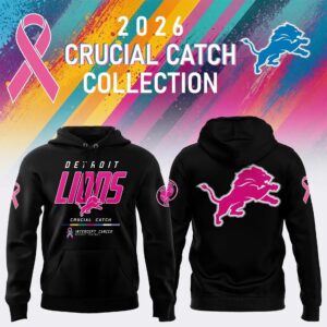 Detroit Lions 2026 Crucial Catch Colon Cancer Limited Edition Hoodie 2