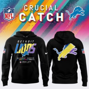 Detroit Lions 2026 Crucial Catch Colon Cancer Limited Edition Hoodie 3