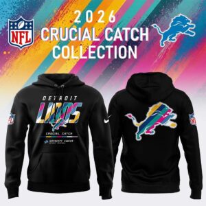 Detroit Lions 2026 Crucial Catch Colon Cancer Limited Edition Hoodie 4