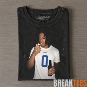 Detroit Lions Terrion Arnold Smoking & Drinking Tee