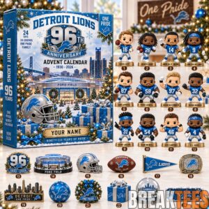 Detroit Lions 2026 96th Anniversary Advent Calendar Box