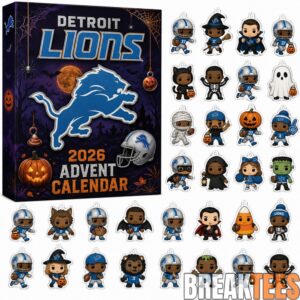 Detroit Lions Star Halloween Advent Calendar 2026 for Football Fans