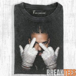 Drake Rhinestone Glove Covering Eye Tee 3 Drake Rhinestone Glove Covering Eye Tee 3