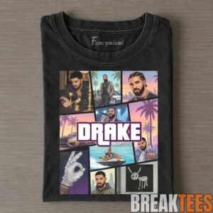 Drake GTA Collage Style T-Shirt
