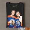 Edmonton Oilers Connor McDavid Drinking & Middle Finger Tee