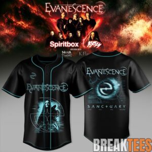 Evanescence Spiritbox Tour 2026 Graphic Baseball Jersey