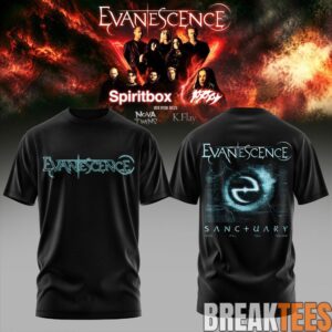 Evanescence Spiritbox Tour 2026 Graphic T-Shirt 2