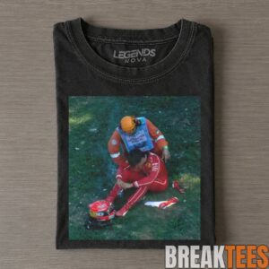F1 Monza GP Charles Leclerc Crash Iconic Shot T-Shirt 2