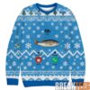 Elvis Presley And Santa Rockin’ Christmas Graphic Ugly Sweater
