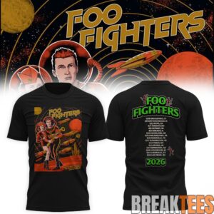 Foo Fighters Vancouver BC 2026 Event Poster Live At BC Place Stadium On September 20 2026 T-Shirt 1