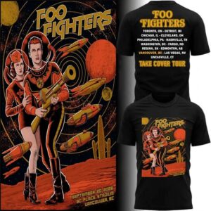 Foo Fighters Vancouver BC 2026 Event Poster Live At BC Place Stadium On September 20 2026 T-Shirt 3