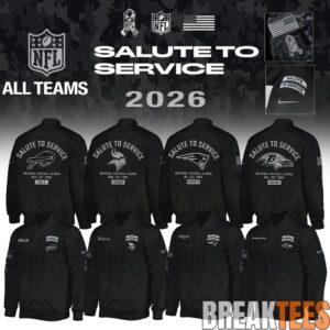 Football All Teams x Salute to Service 2026 Bomber Jacket