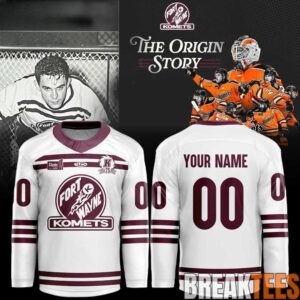 Fort Wayne Komets The Origin Story Custom White Retro Hockey Jersey
