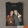 Freddy Krueger Vintage Horror Movie Graphic Middle Finger Tee