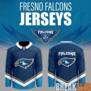 Fresno Falcons Custom Retro Logo Hockey Jersey