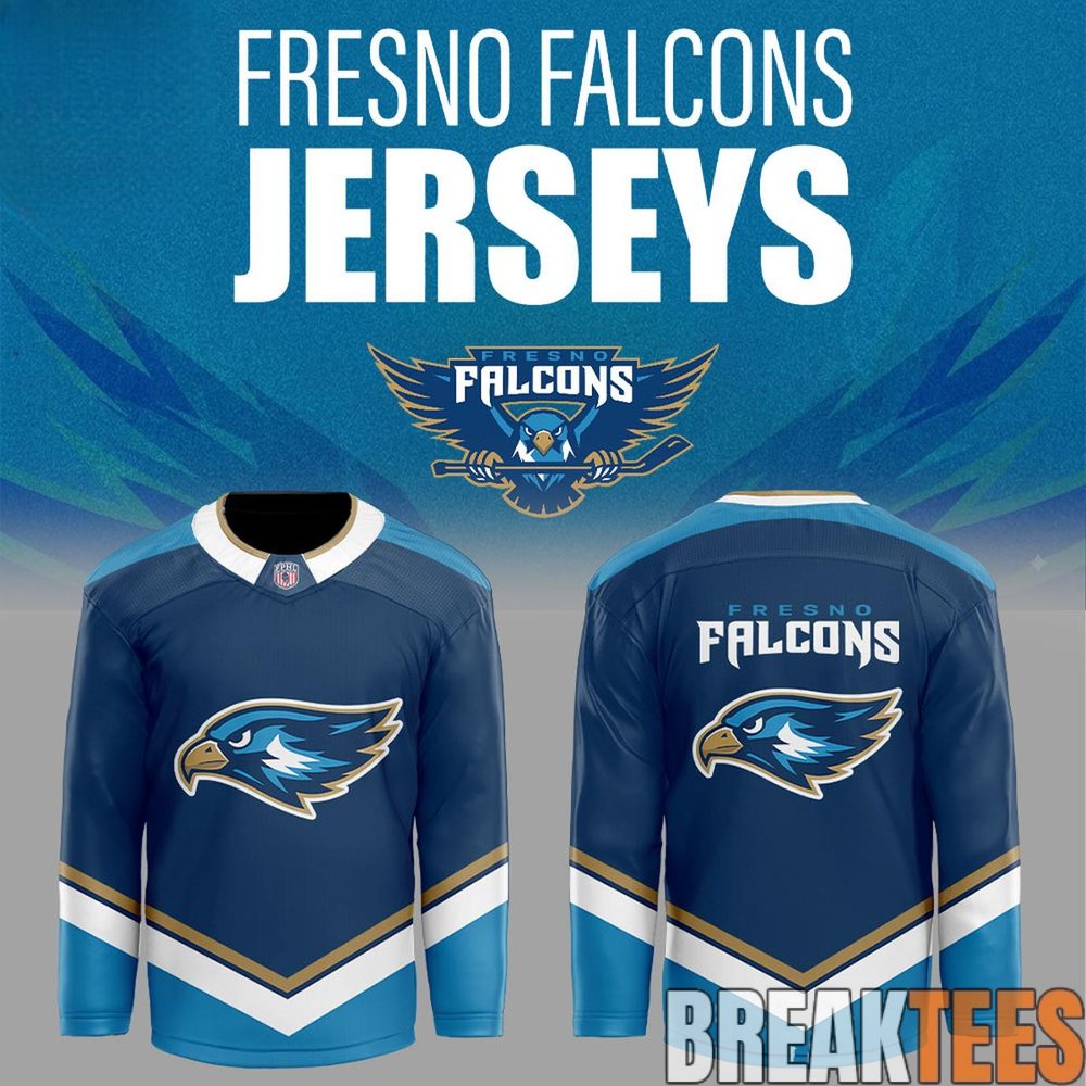 Fresno Falcons Custom Retro Logo Hockey Jersey Fresno Falcons Custom Retro Logo Hockey Jersey