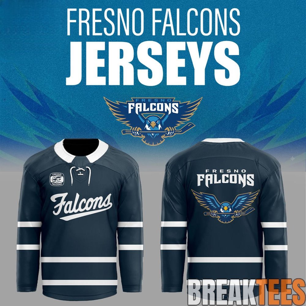 Fresno Falcons Custom Retro Logo Hockey Jersey Fresno Falcons Custom Retro Logo Hockey Jersey
