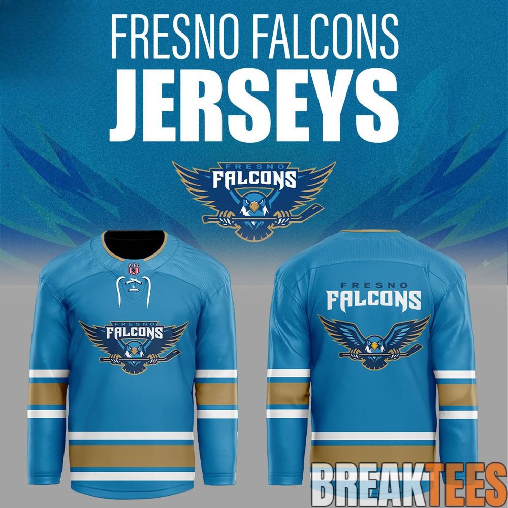 Fresno Falcons Custom Retro Logo Hockey Jersey Fresno Falcons Custom Retro Logo Hockey Jersey