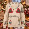 Christmas Santa Claus Muscle Body Ugly Christmas Sweater