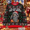 Funny Muscular Chest Elf Ugly Christmas Sweater