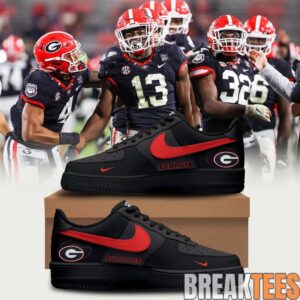 Georgia Bulldogs Back in Black Limited Edition AF1 Sneakers