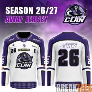 Glasgow Clan 2026-27 Replica Customize Hockey Jersey 1