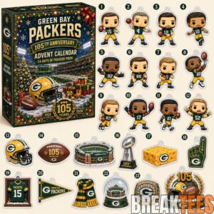 Green Bay Packers 105th Anniversary Christmas 2026 Advent Calendar For Football Fans