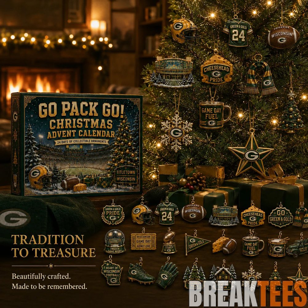 Green Bay Packers Go Pack Go! 2026 Christmas Advent Calendar Green Bay Packers Go Pack Go! 2026 Christmas Advent Calendar
