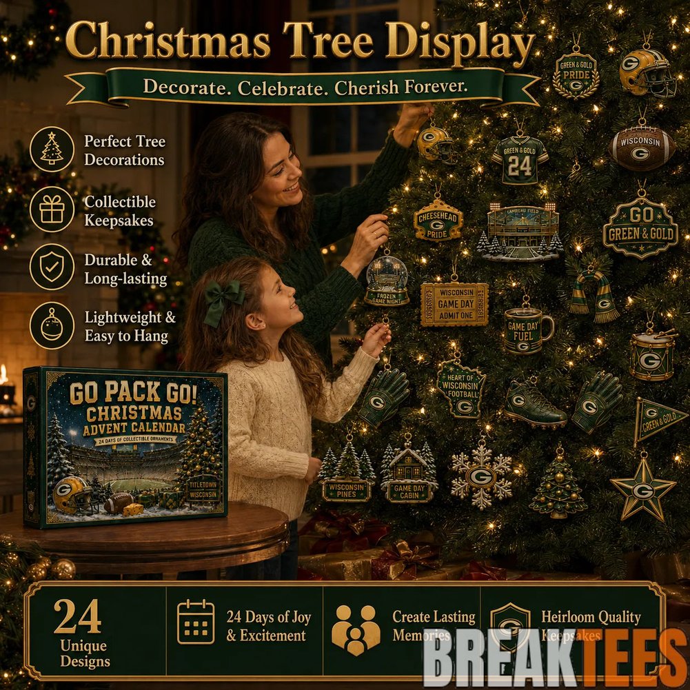 Green Bay Packers Go Pack Go! 2026 Christmas Advent Calendar Green Bay Packers Go Pack Go! 2026 Christmas Advent Calendar