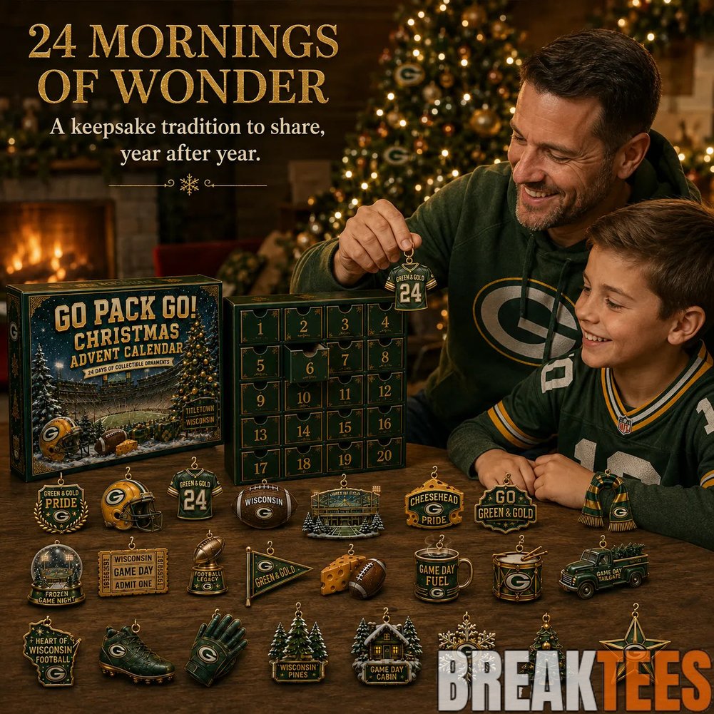 Green Bay Packers Go Pack Go! 2026 Christmas Advent Calendar Green Bay Packers Go Pack Go! 2026 Christmas Advent Calendar