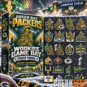 Green Bay Packers x Chewbacca Wookiee Game Day Advent Calendar 2026 – 24 Collectible Charms