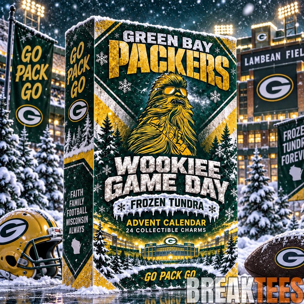 Green Bay Packers x Chewbacca Wookiee Game Day Advent Calendar 2026 – 24 Collectible Charms Green Bay Packers x Chewbacca Wookiee Game Day Advent Calendar 2026 – 24 Collectible Charms