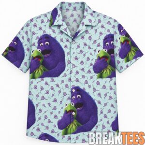 Grimace x Kermit Funny Meme Hawaiian Shirt