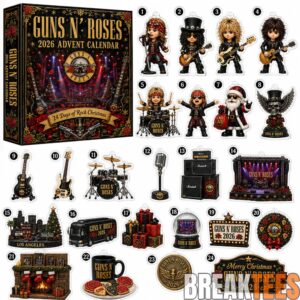 Guns N’ Roses Rock Christmas Advent Calendar 2026 for Rock Music Fans