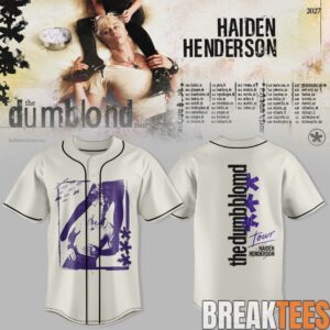 Haiden Henderson The Dumb Blond Tour 2027 Baseball Jersey 2