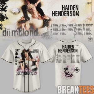 Haiden Henderson The Dumb Blond Tour 2027 Baseball Jersey 3