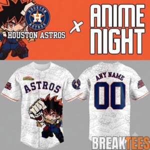Houston Astros x Anime Night 2026 Personalized Baseball Jersey